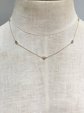 Diamond necklace, 1 ctw, 5 station,  16" Necklace